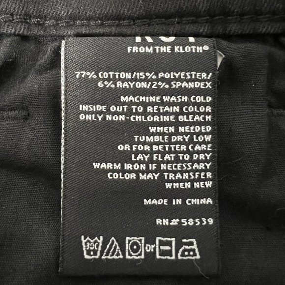 Kut from the Kloth Womens Connie Black High Rise Ankle Skinny Jeans size 2 - Picture 12 of 14